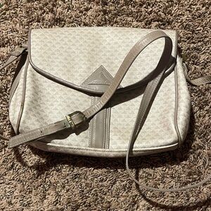 Vintage 1984 Liz Claiborne Purse - Beige Triangle